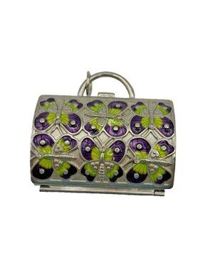 Judith Leiber for Neiman Marcus Butterfly Miniature Handbag Trinket Box